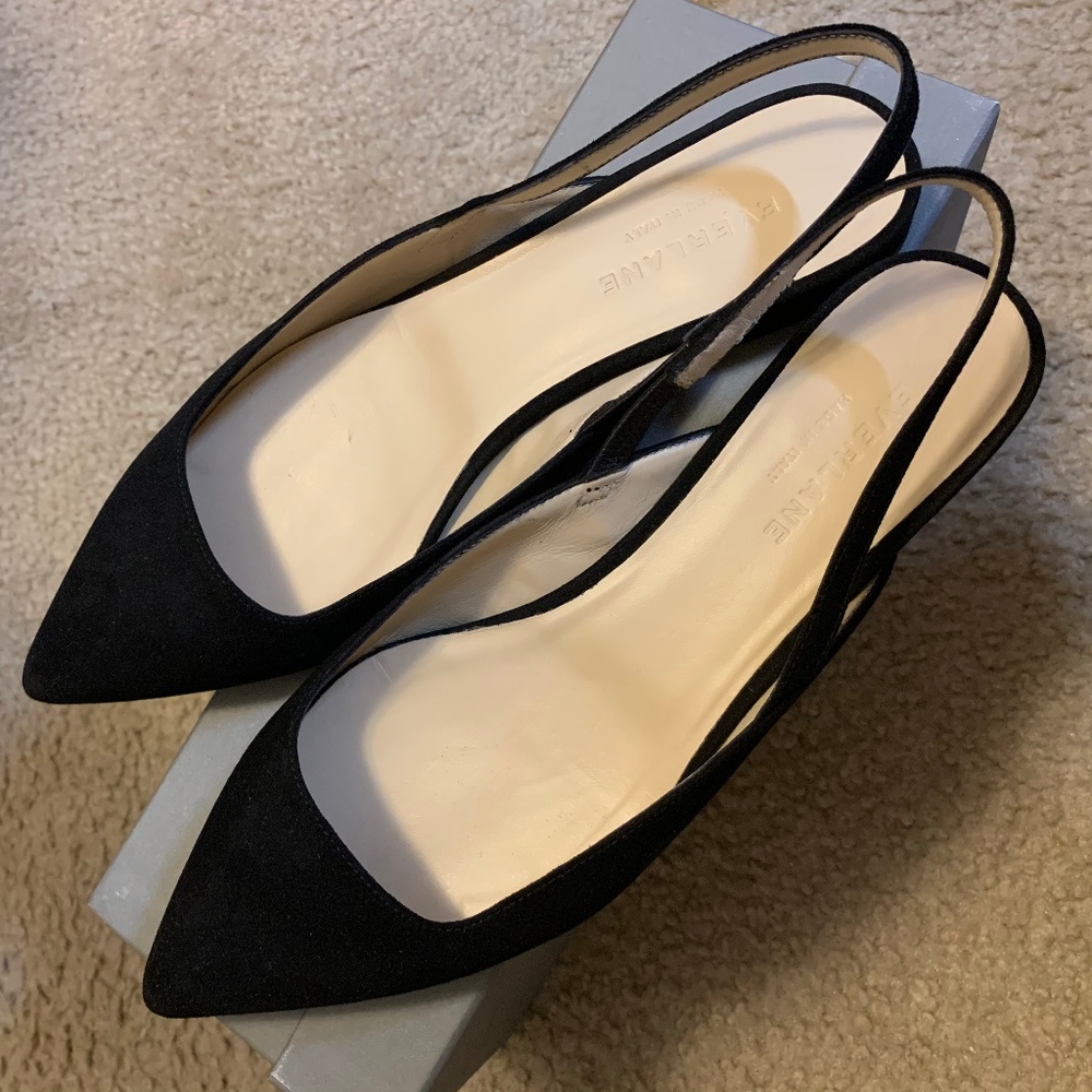 Everlane The Editor Slingback Black - Size 7.5